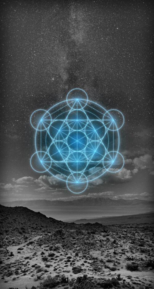 Metatrons-Cube-Blue-Desert-iOS-7-Wallpaper