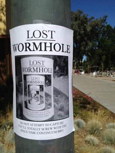 Lost wormhole