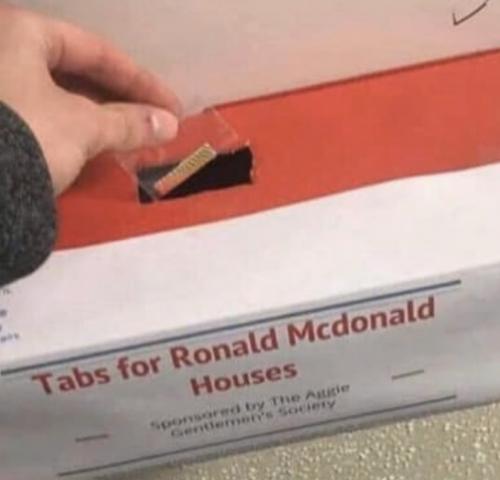 Tabs for Ronald McDonald