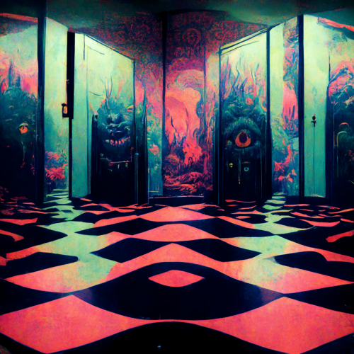 Stonk_backrooms_with_psychedelic_wallpaper_checkered_floors_sle_9458185c-3c0a-44e6-86e2-ded3262b7032