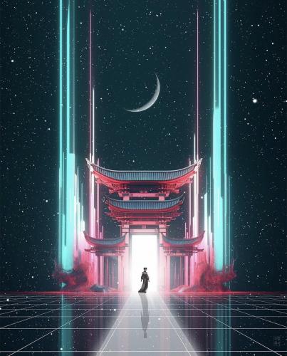 “Pagoda Gate Glow” by @odellhussey