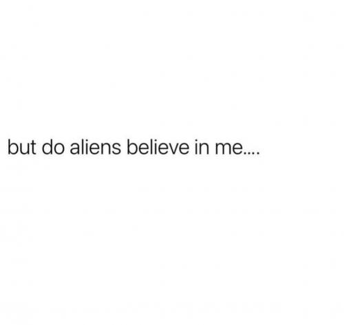 Alien thoughts